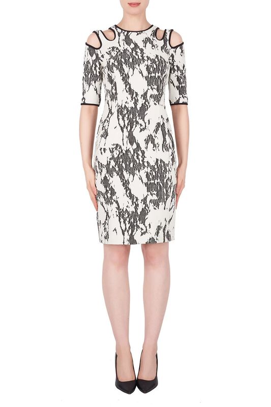 Ribkoff Textured Cut Out Detail Dress 191808