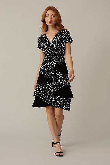 Ribkoff Printed Polka Dot Dress 221174