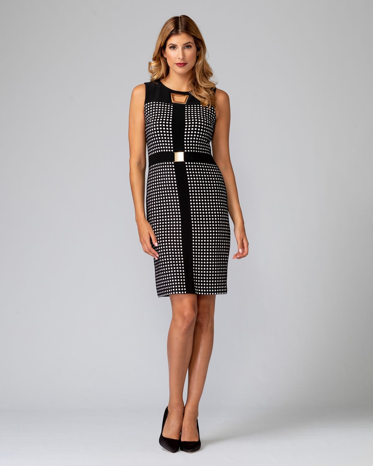 Ribkoff Gingham Dress 193822
