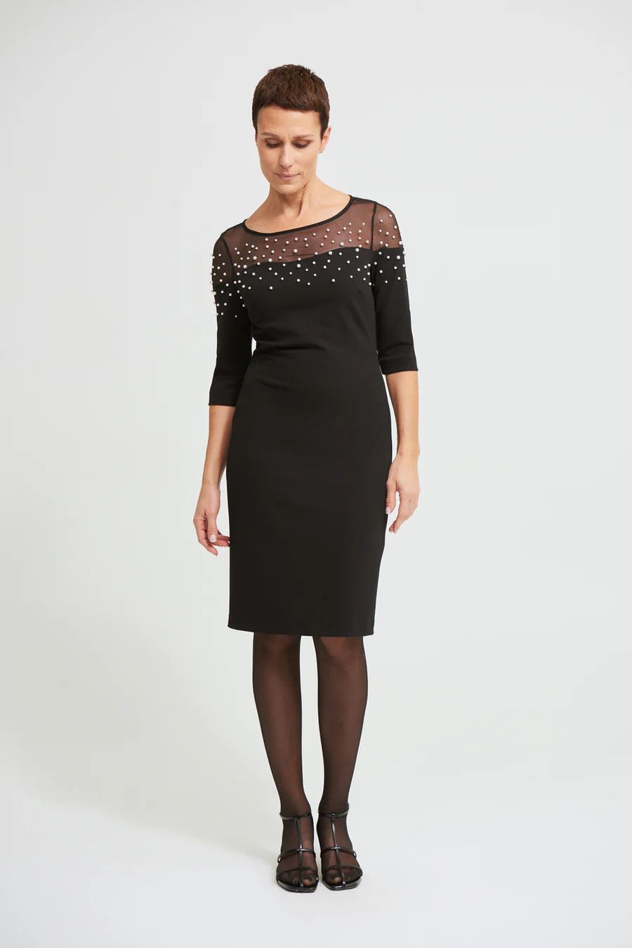 Ribkoff Mesh Insert Dress Style 213105