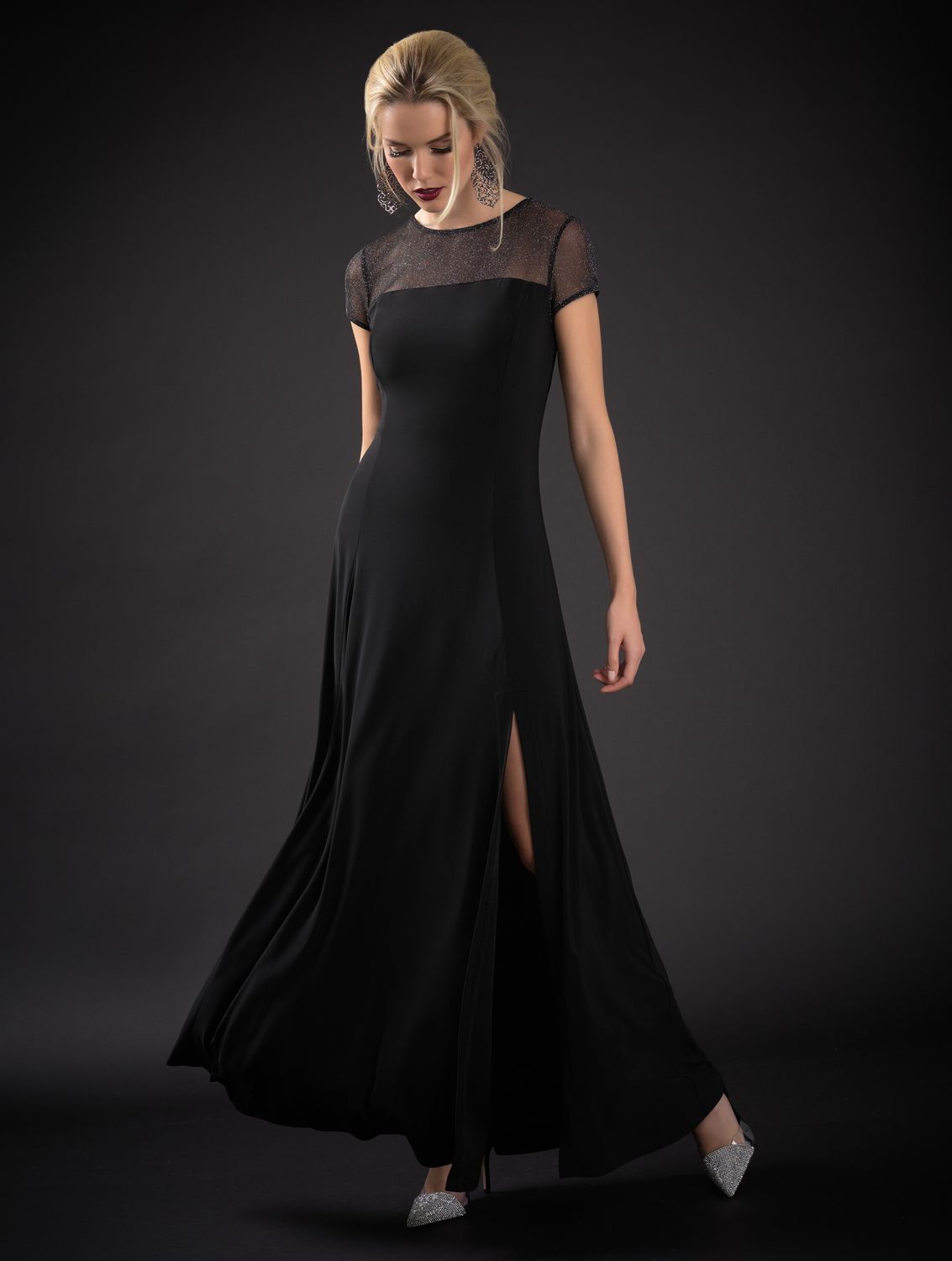 Ribkoff Sheer Long Gown 184550