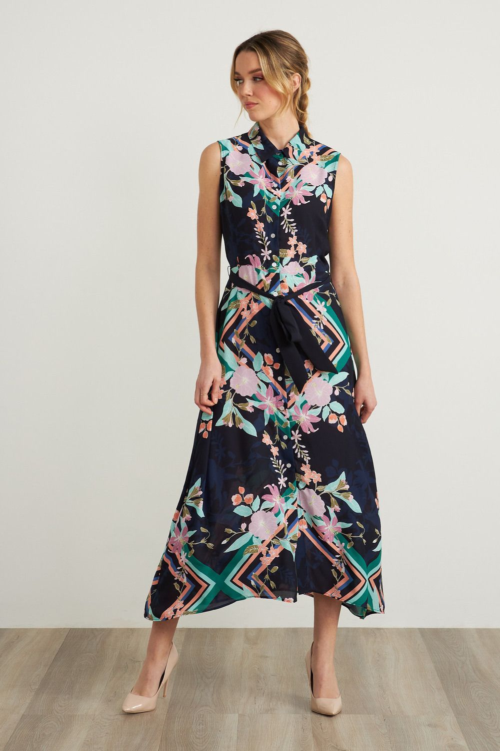 Ribkoff Sleeveless Shirt Dress 212202
