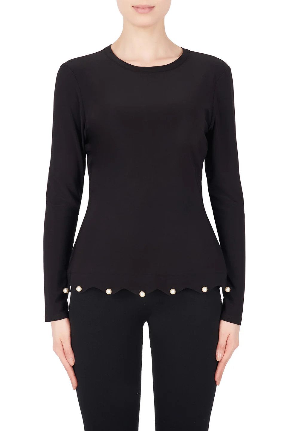 Ribkoff Black Top w/ Pearls 184133