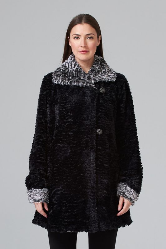 Ribkoff Coat w/ Shearling Trim 194501
