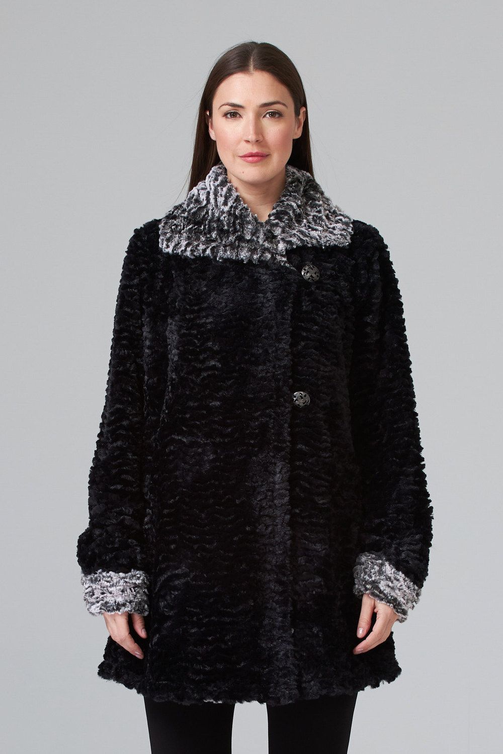 Ribkoff Coat w/ Shearling Trim 194501