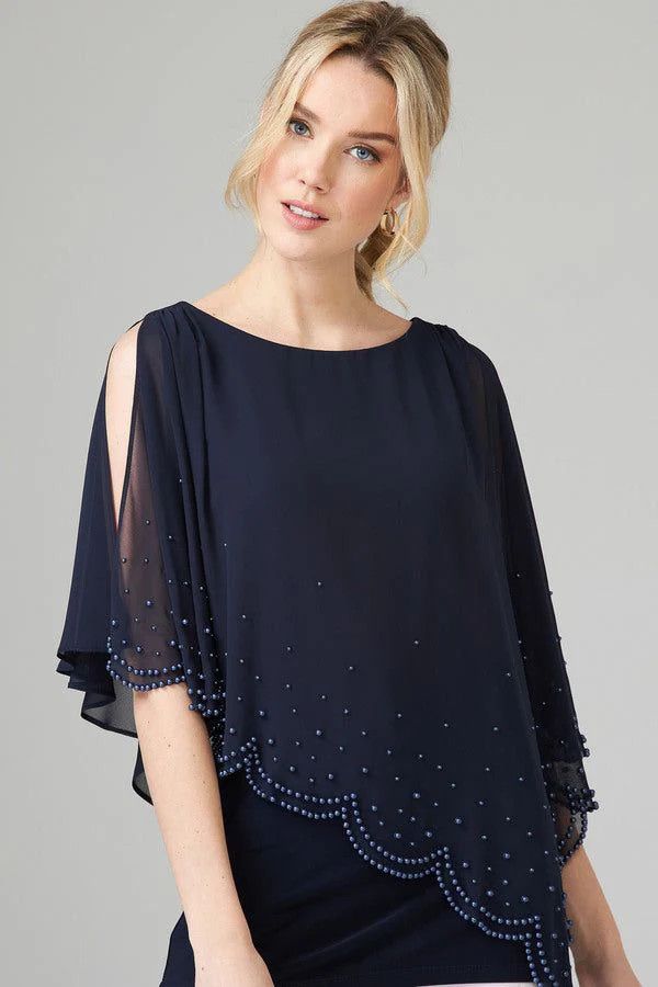 Ribkoff Sheer Embellished Top 202362