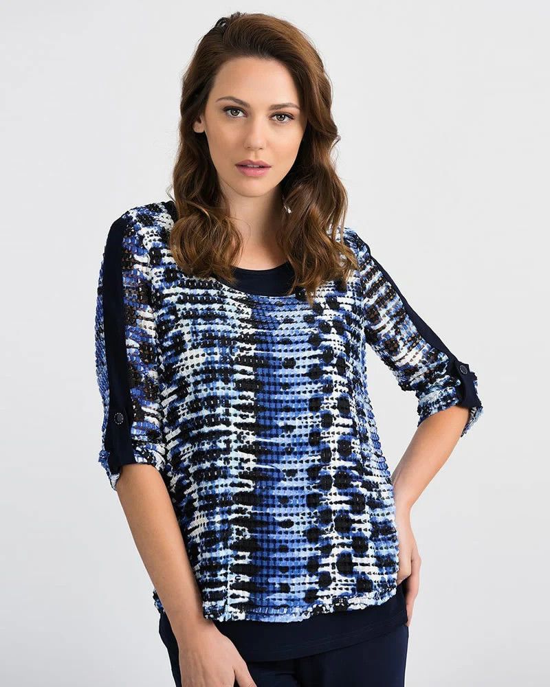 Ribkoff 3/4 Sleeve Top 201465