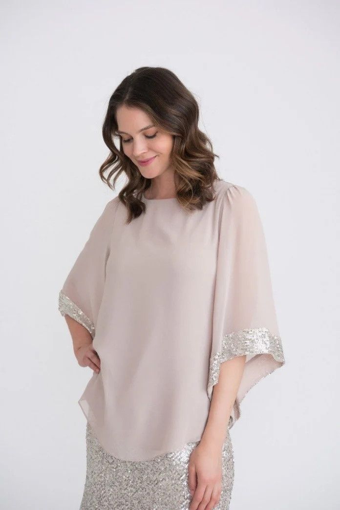 Ribkoff Sheer Sequined Blouse 204284
