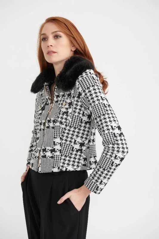 Ribkoff Faux Fur Trim Jacket 203529