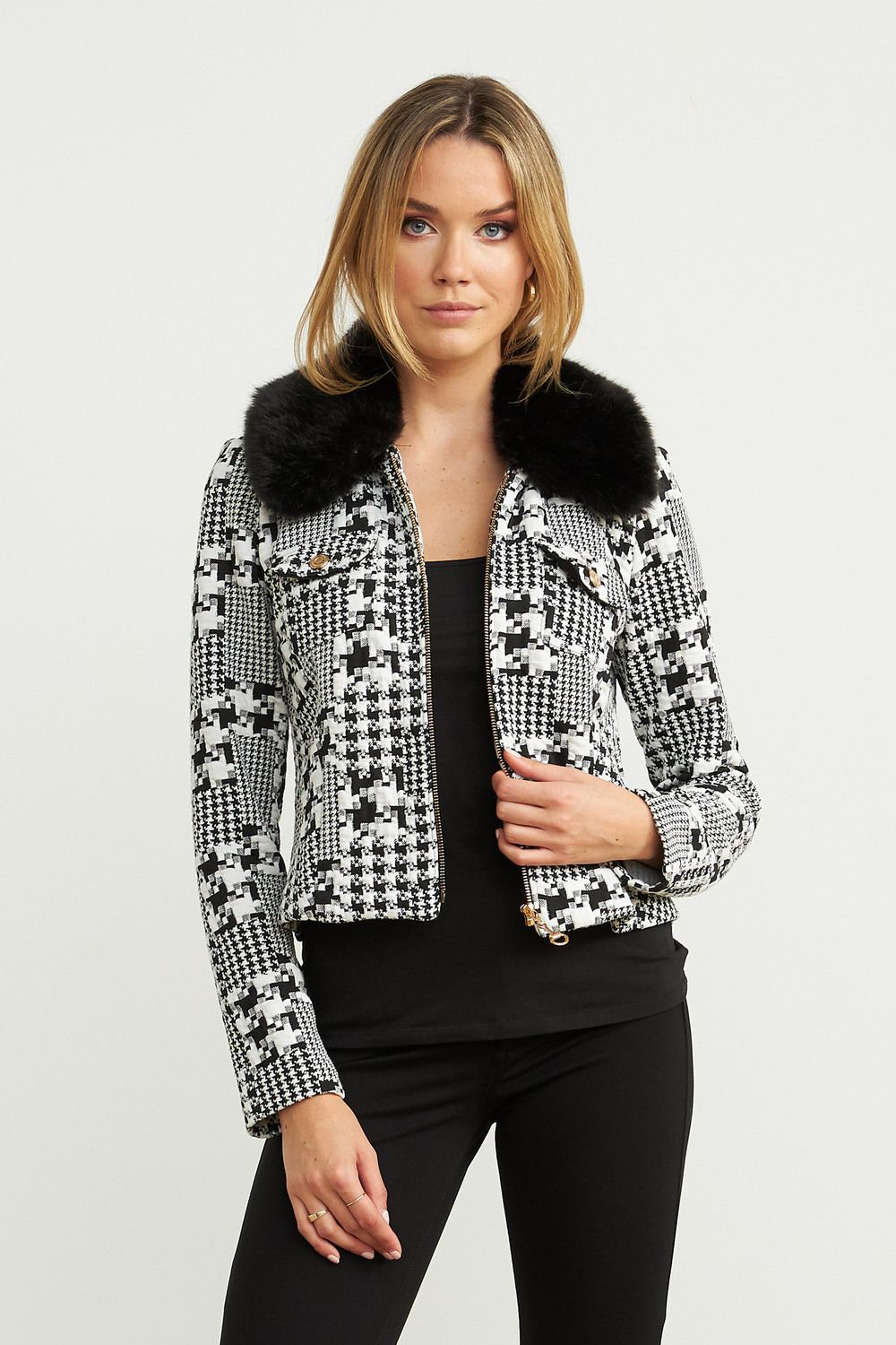 Ribkoff Faux Fur Trim Jacket 203529