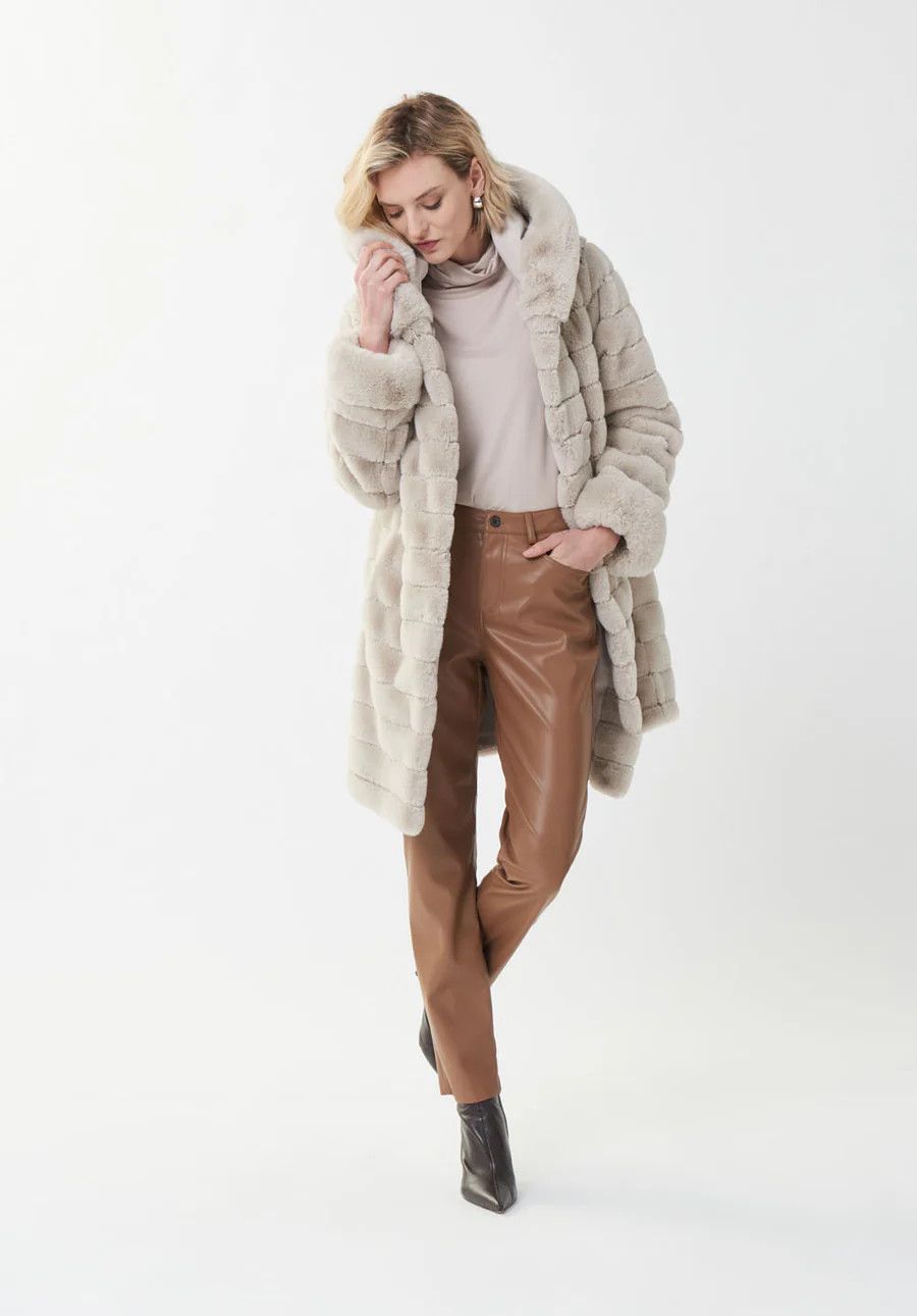 Ribkoff Reversible Faux Fur Hooded Coat 214913