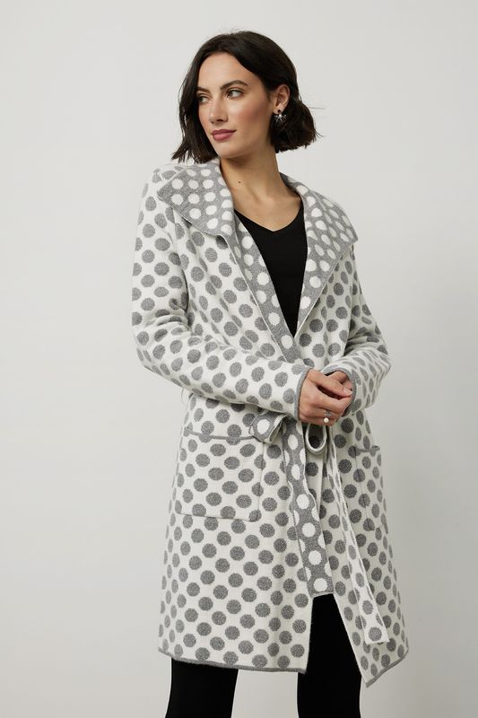 Ribkoff Polka Dot Cardigan 214932