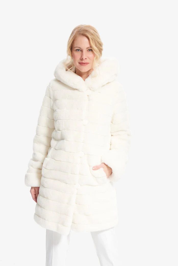 Ribkoff Reversible Faux Fur Hooded Coat 214913