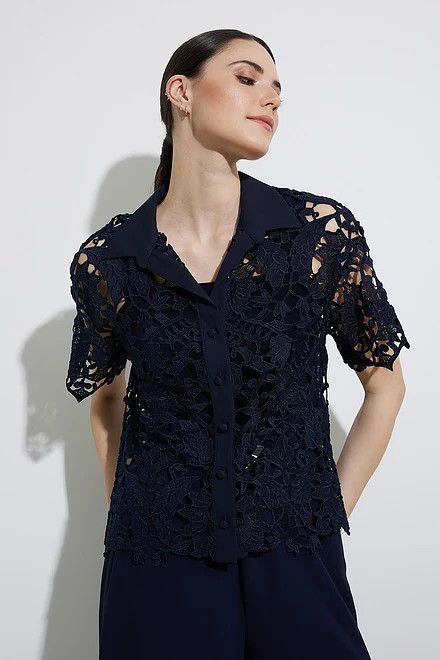 Ribkoff Lace Crochet Blouse 221328