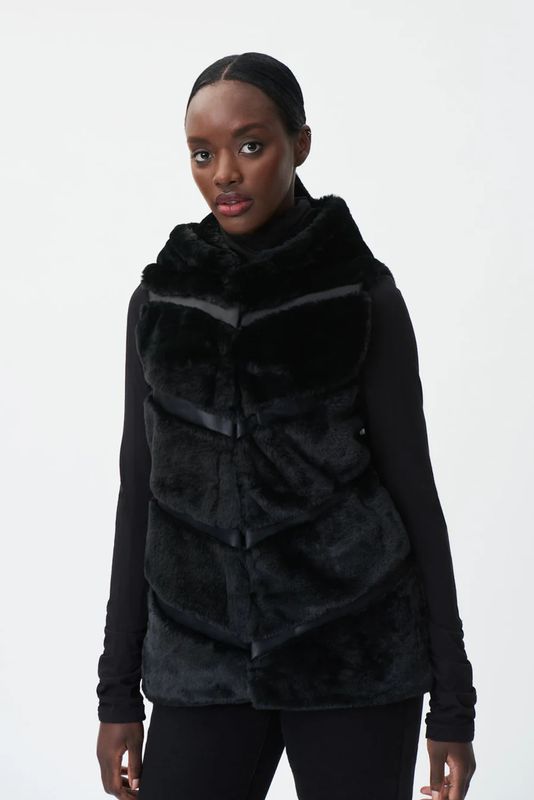 Ribkoff Faux Fur Sleeveless Jacket 223910