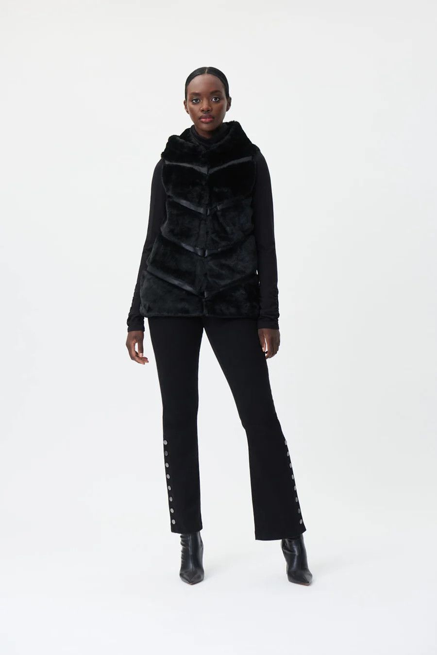 Ribkoff Faux Fur Sleeveless Jacket 223910