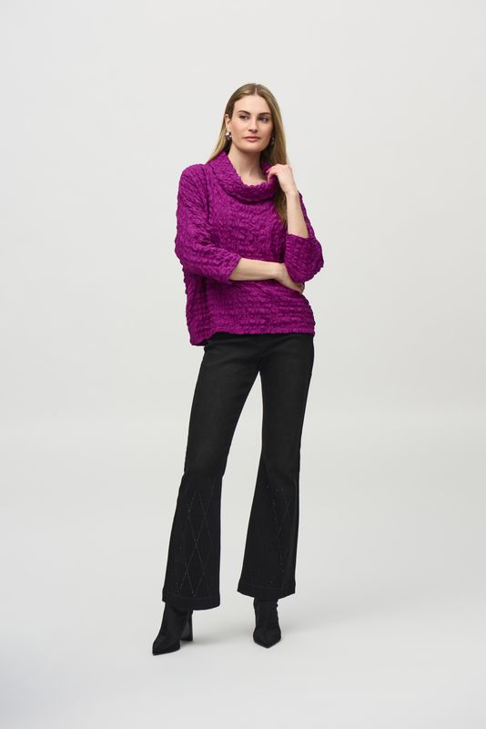 Ribkoff Woven Jacquard Boxy Top - 244069