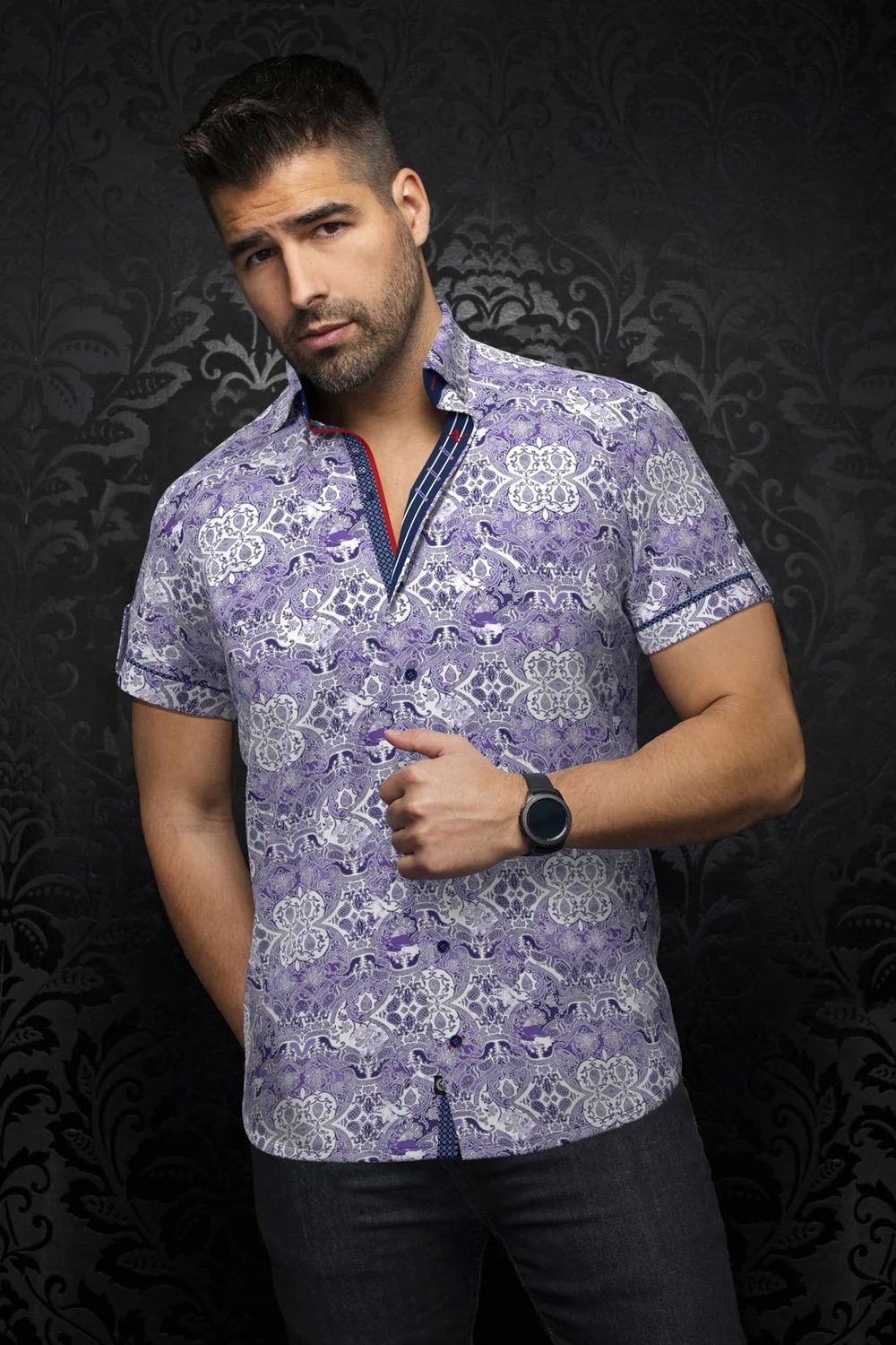 Au Noir Stretch S/S Sport Shirt - Tacoma