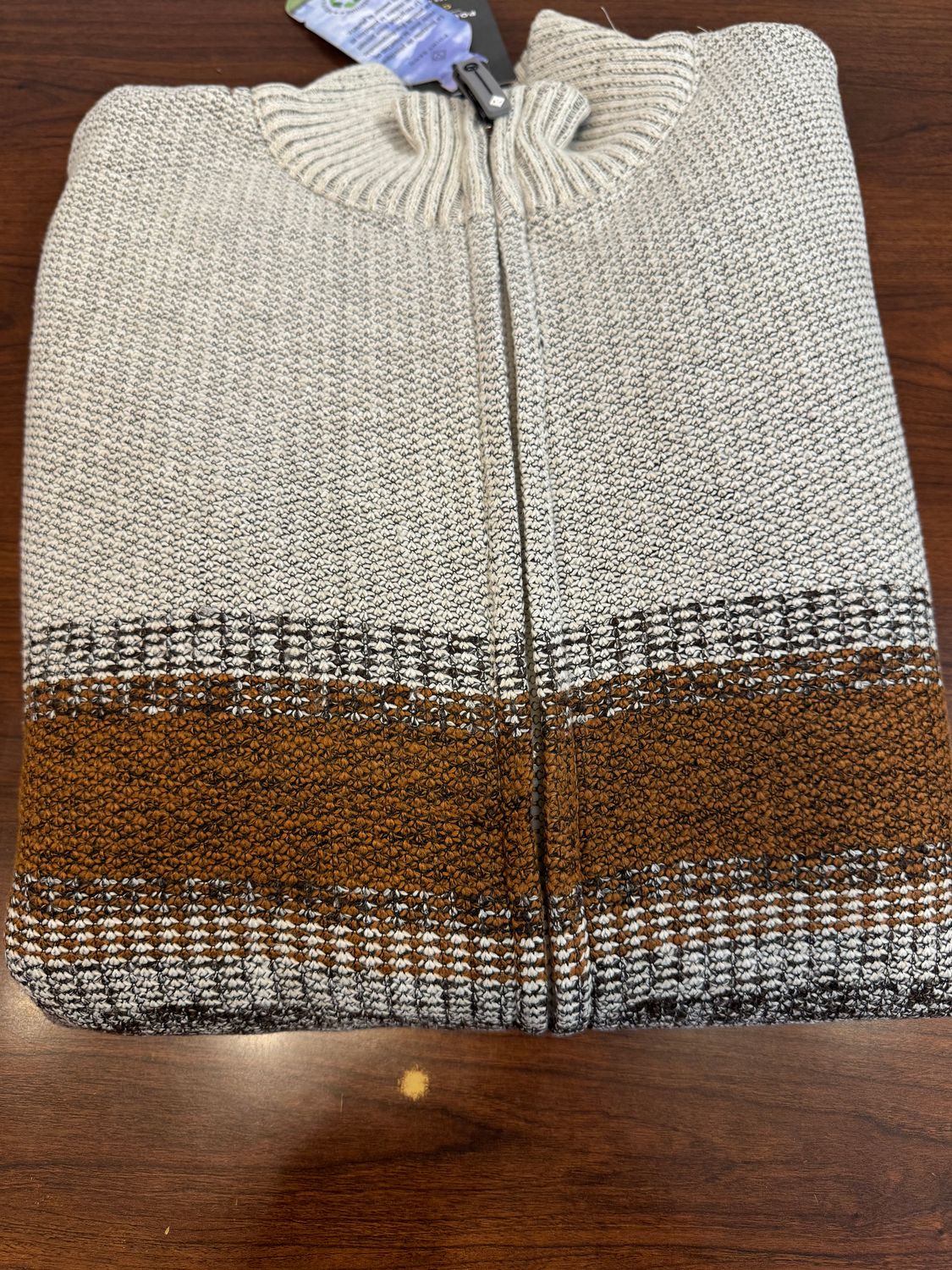 P/Z Full Zip Bonded Sweater - 7568608