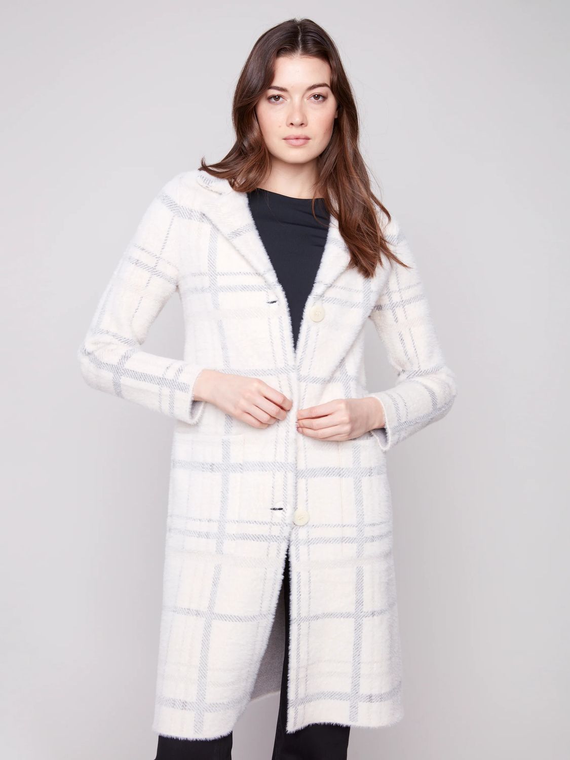 Charlie B Coatigan w/ Pockets - C6326R/950B