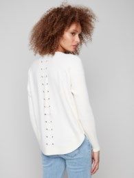 Charlie B Sweater w/ Back Lace C2170Z