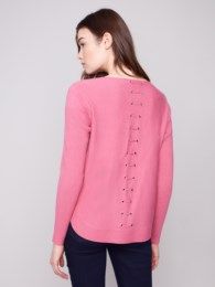 Charlie B Sweater w/ Back Lace C2170Z