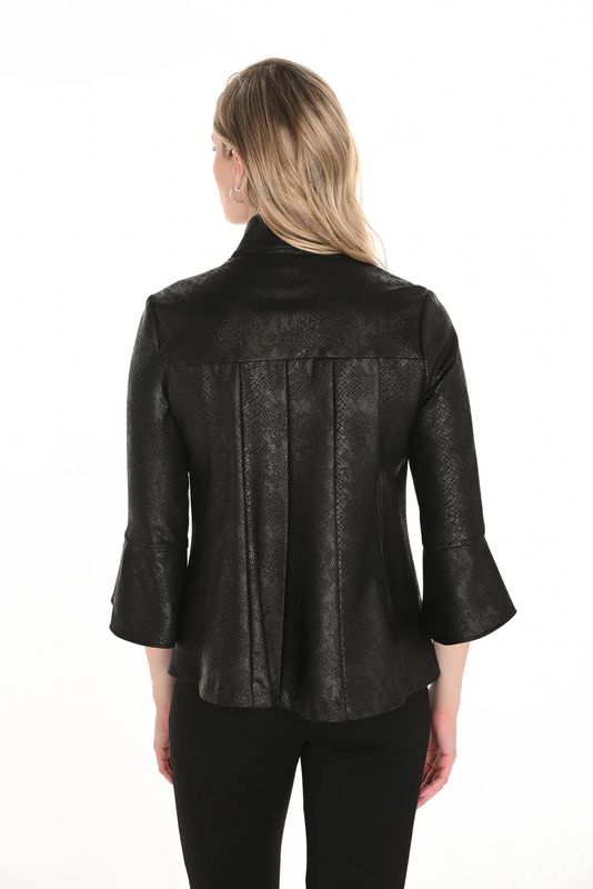 Lyman Snake Skin 3/4 Bell Sleeve Jacket - 253237