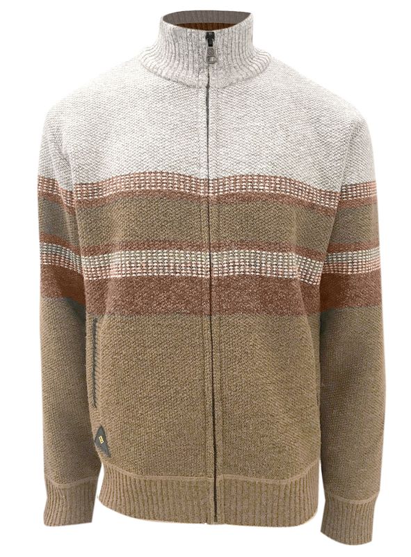 P/Z Full Zip Bonded Sweater - 7568608