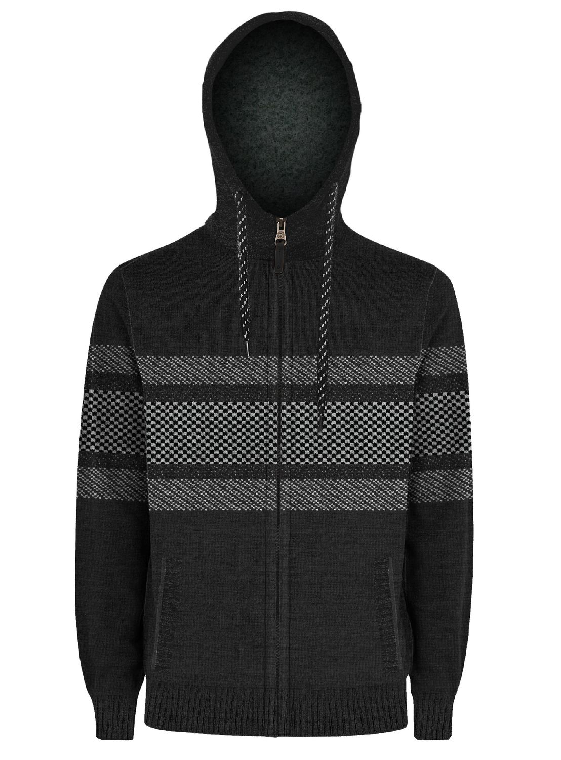 P/Z Bonded Full Zip Sweater w/ Hood - 7568614