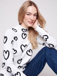 Charlie B Reversible Mock Sweater C2681PR