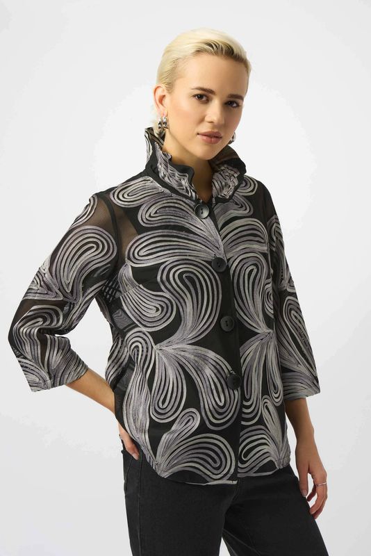 Ribkoff  Embroidered Mesh Jacket 253949