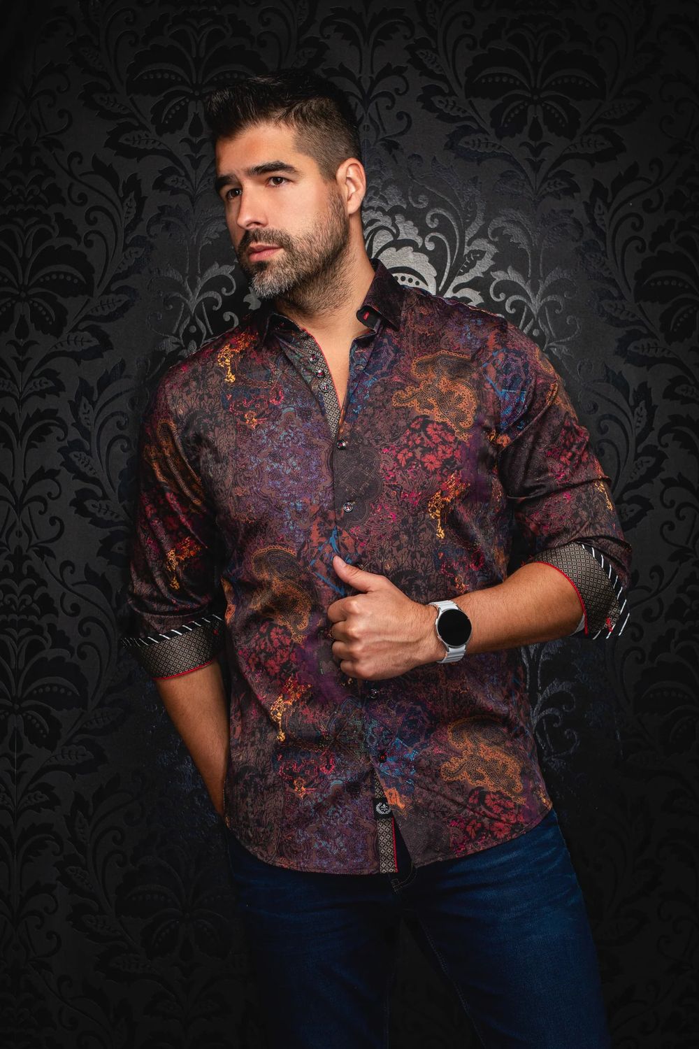 Au Noir L/S Cotton Stretch Shirt - Indore