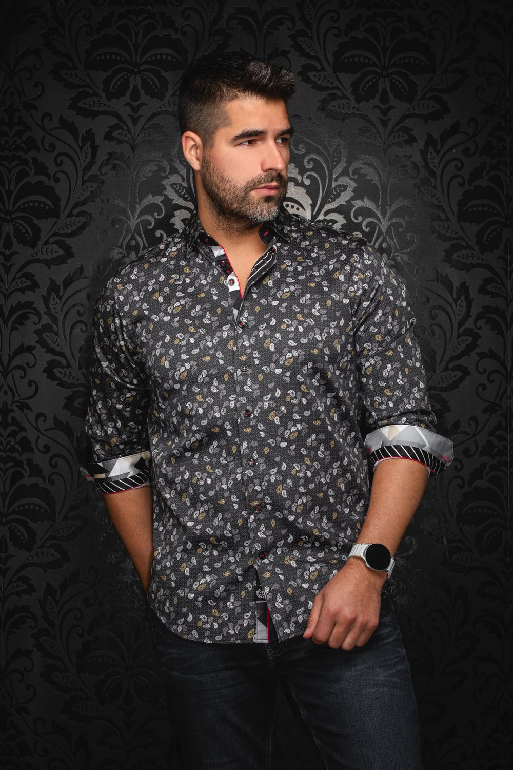 Au Noir L/S Cotton Stretch Shirt - Mumbai