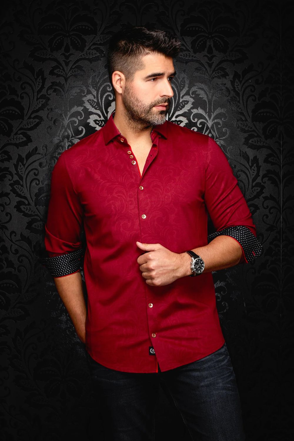 Au Noir L/S Cotton Stretch Shirt - Dunn