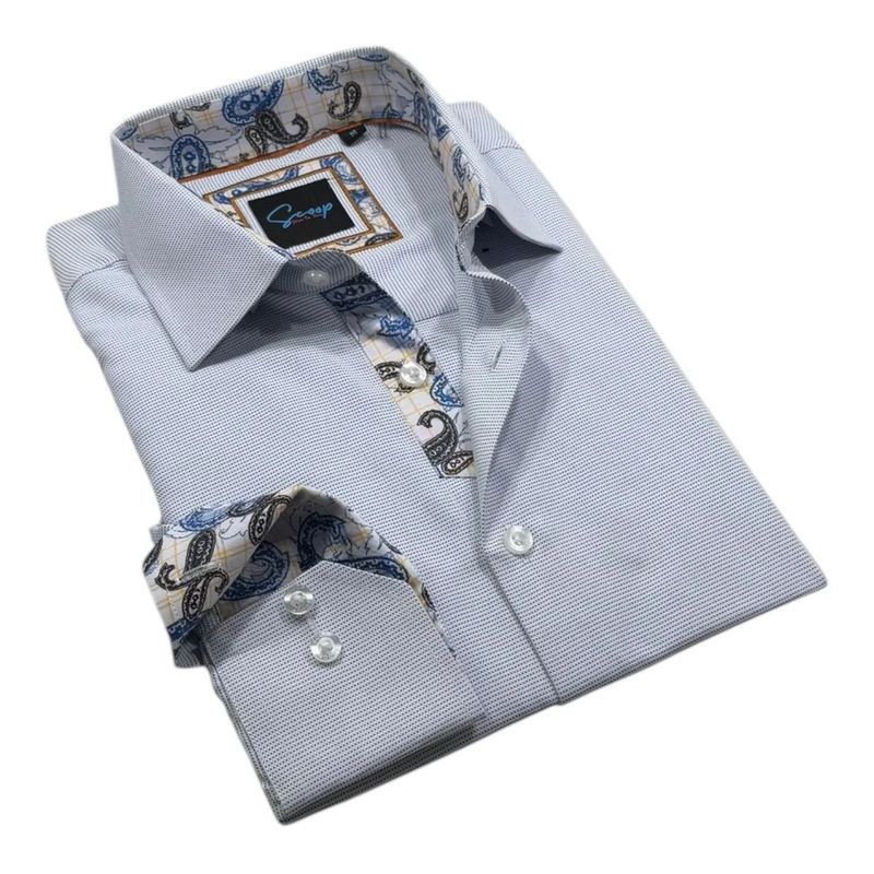 Scoop L/S Cotton Sport Shirt - Mesh