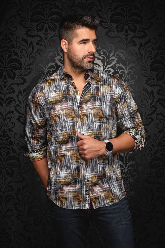 Au Noir L/S Cotton Stretch Shirt - Grimlock