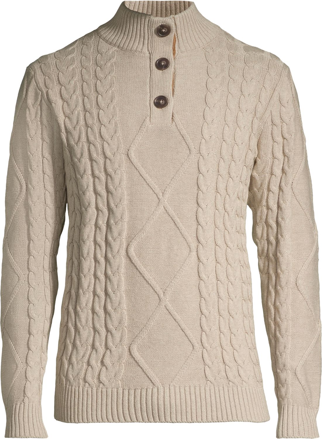 Soul Mock Cable Knit Sweater - 252301