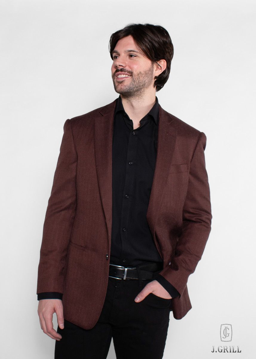 J. Grill Herringbone Sport Jacket - 6497