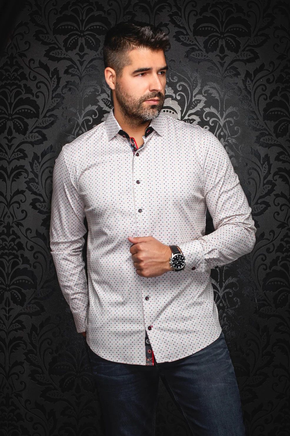 Au Noir L/S Cotton Knit Shirt - Optimus