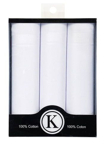 Hankies 3 Pack, Color: White