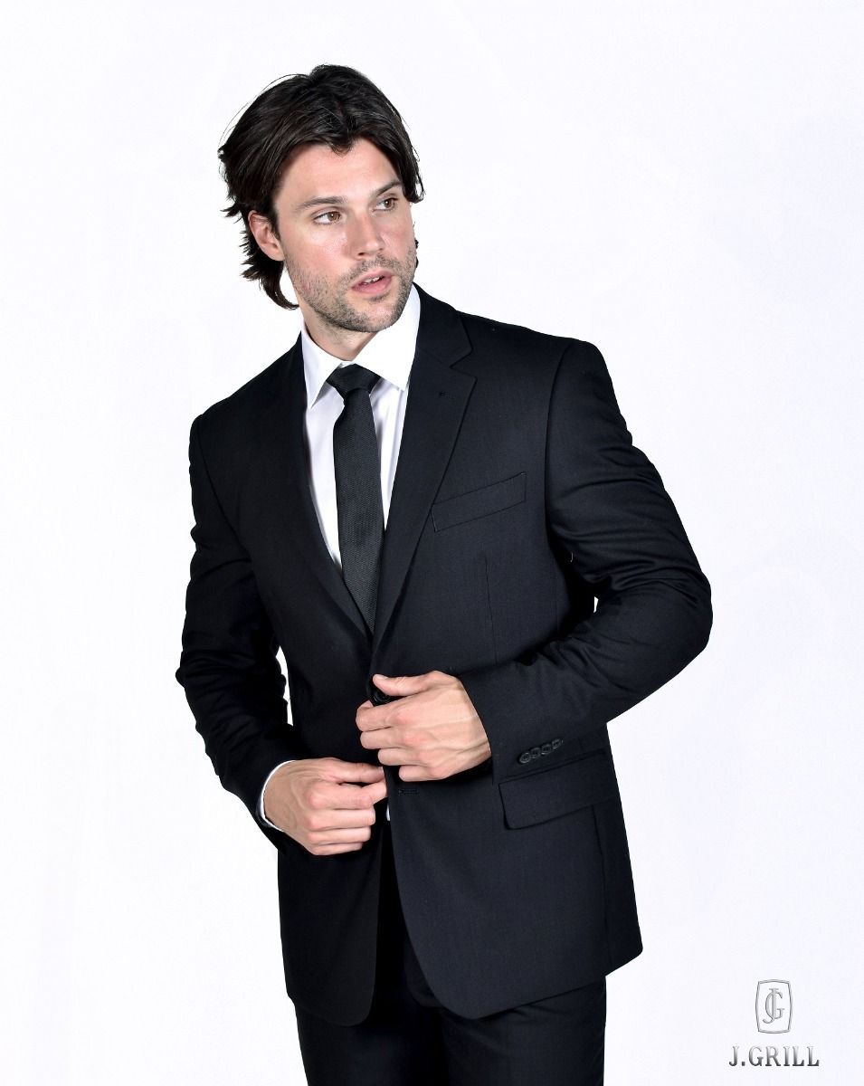 Paragon "London" Classic Fit Suit, Color: Black, Size: 40