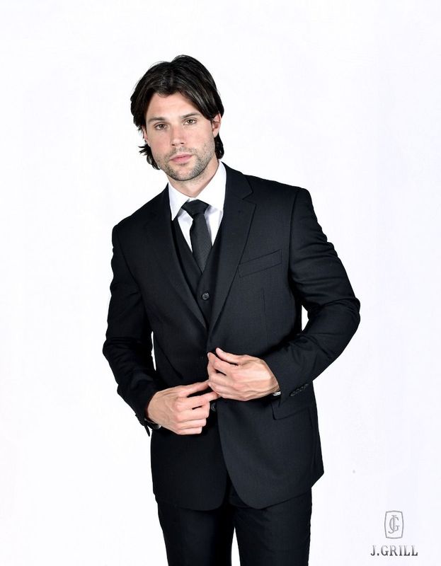 J. Grill Natural Stretch Wool Suit - 8001L (NOS)