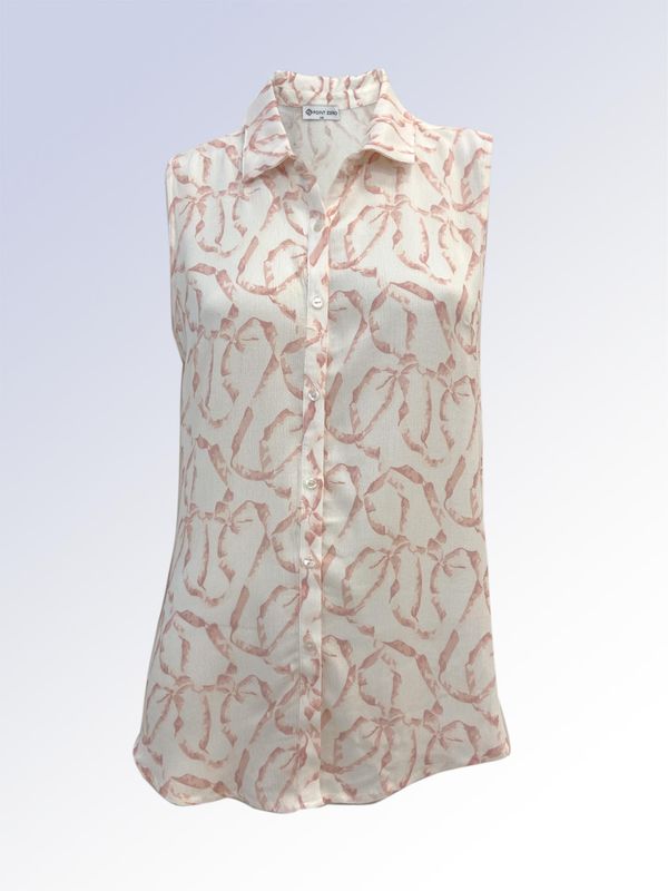 P/Z Sleeveless Button Up Top - 8664018