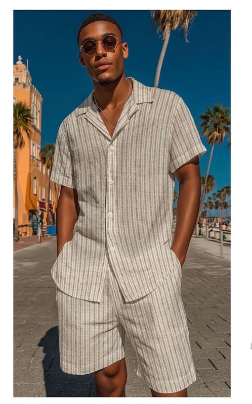 P/Z Open Collar S/S Sport Shirt - 7664801