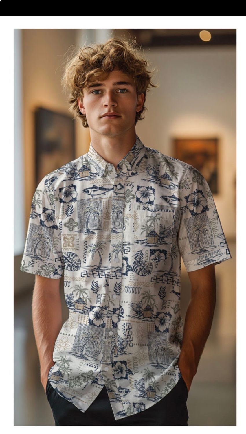 P/Z Cotton/Linen S/S Sport Shirt - 7664326