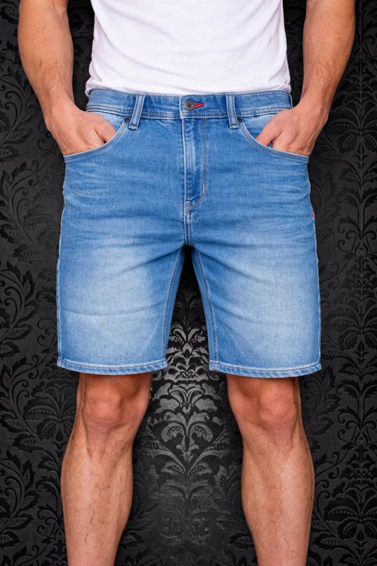 Au Noir Stretch Denim Shorts - Jay
