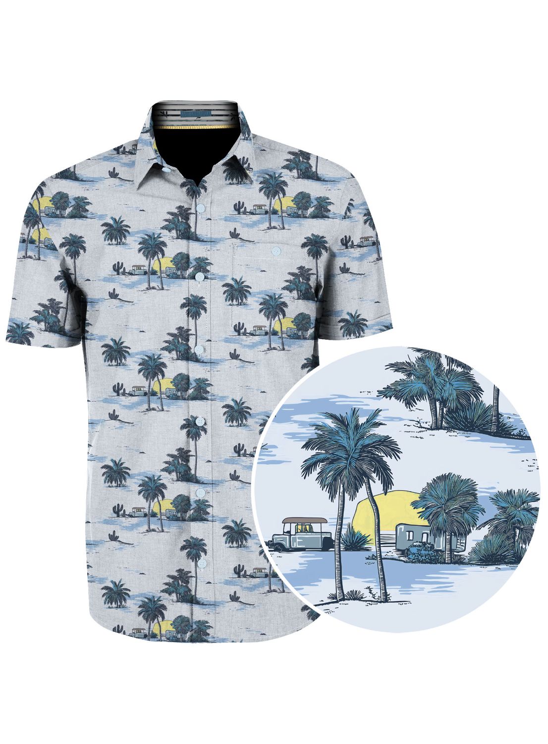 P/Z Easy Care Stretch S/S Shirt - 7664640