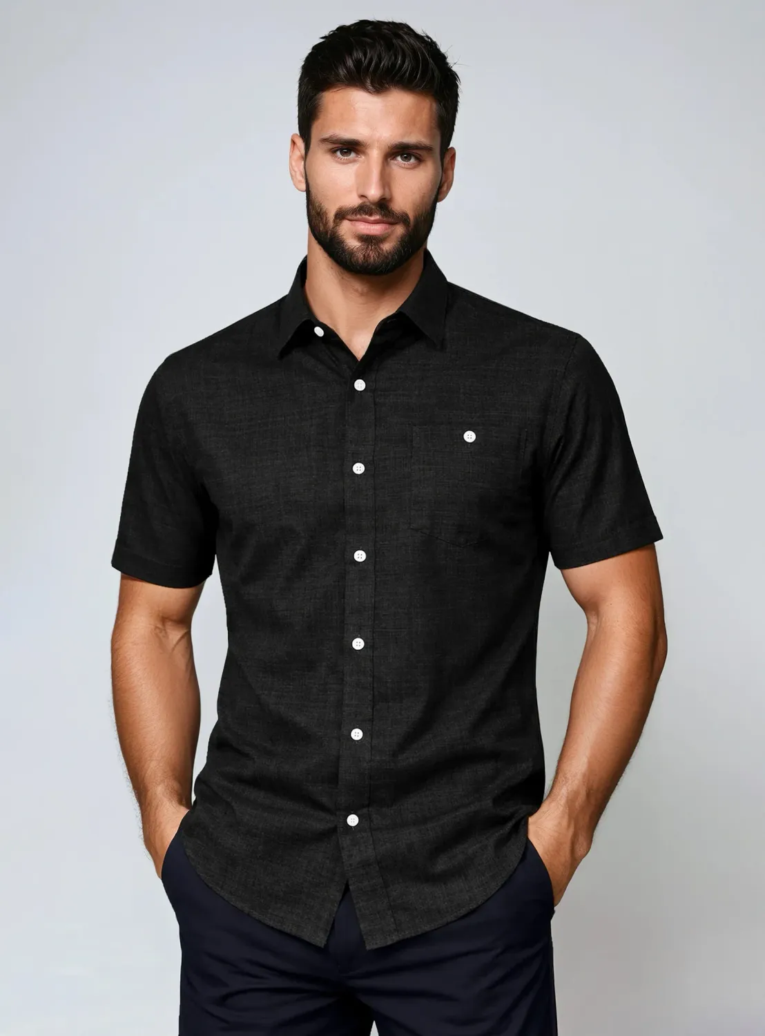 P/Z Easy Care Textured S/S Shirt - 7664654