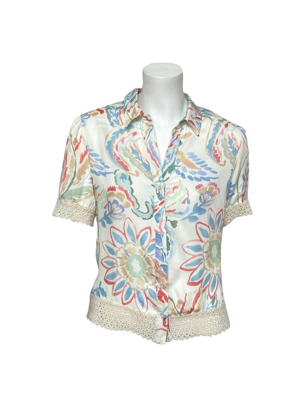 P/Z S/S Button Front Top - DT34001