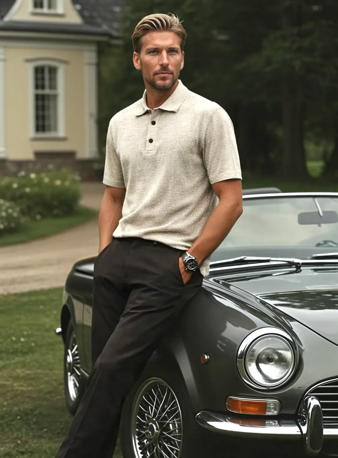 P/Z Cotton Knit Polo - 7663402